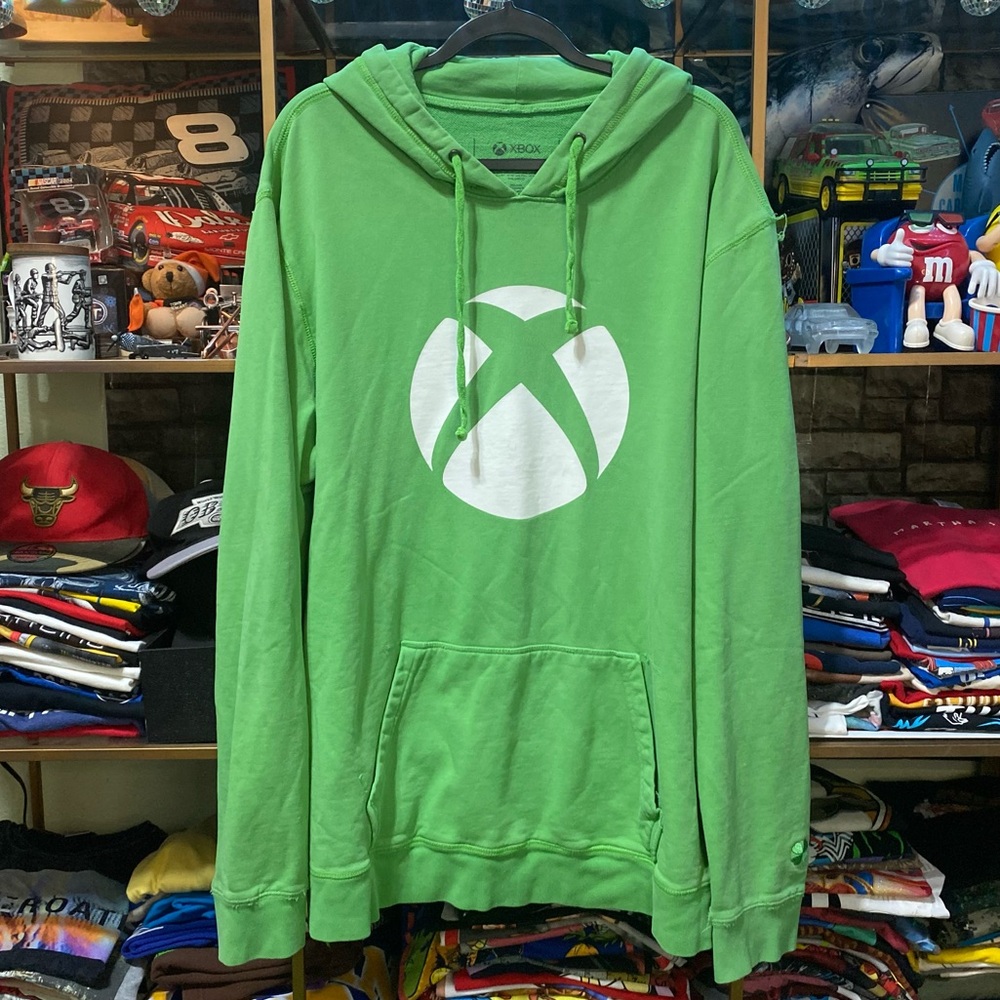 Official Xbox Icon Collection Velocity Green Gamer Hoodie 2XL Lucky Shamrock